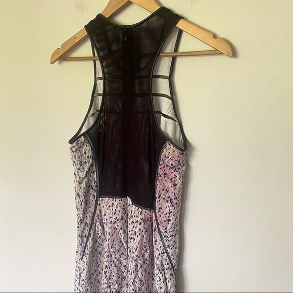 Yigel Azrouël Sz 6 100% Silk Abstract Zipper Detail Mesh Back Evening Gown - Picture 8 of 9